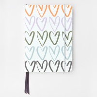 Caroline Gardner Rainbow Heart Print A5 Notebook